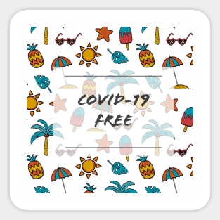 Covid-19 free mask! Sticker